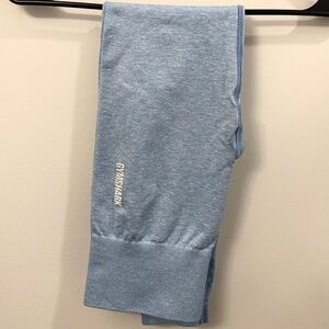 Gymshark Adapt Marl Seamless Leggings in Light Blue